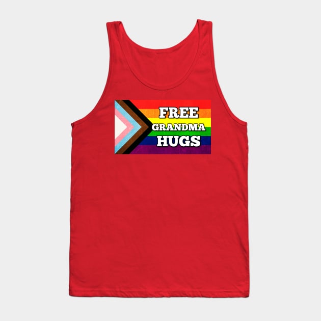 Grandma Hugs Pride Flag Tank Top by T's and Things - BV